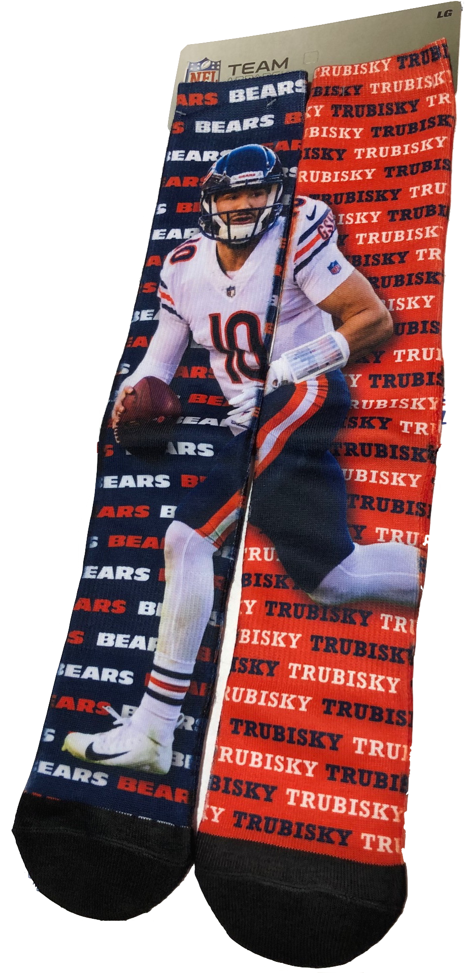 Chicago Bears Youth Mitch Trubisky "Say My Name" Socks by For Bare Feet