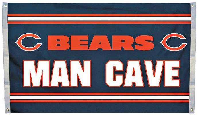 Chicago Bears NFL Football 3 ft x 5 ft Man Cave Flag - Pro Jersey Sports
