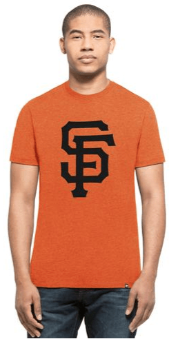 '47 Brand Men's San Francisco Giants Orange Primary Logo Club Tee - Pro Jersey Sports