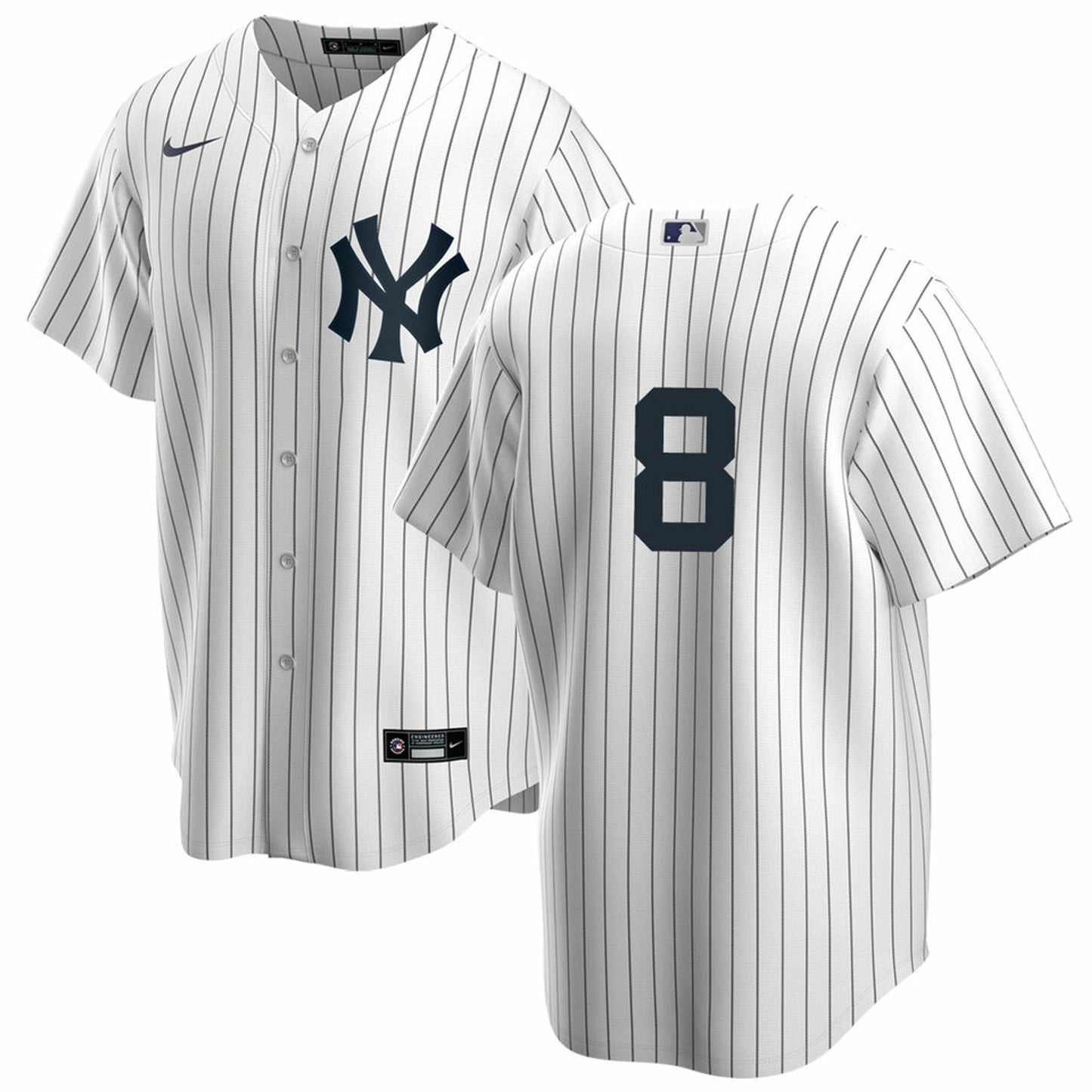 Men's Nike Yogi Berra #8 White New York Yankees Home Official Replica Player Jersey - Pro Jersey Sports
