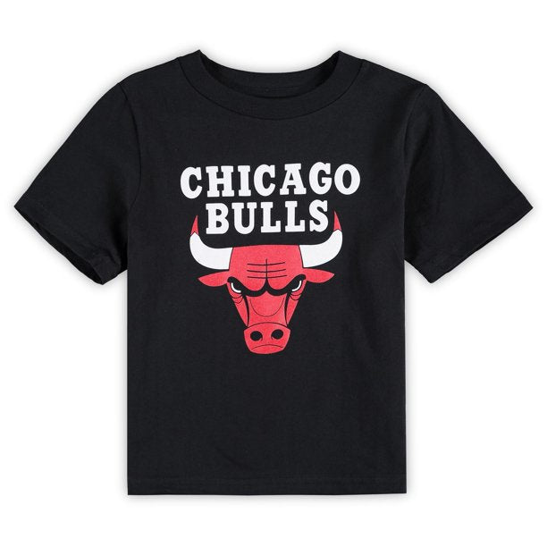Kids Chicago Bulls Child Black Basic Logo Tee - Pro Jersey Sports
