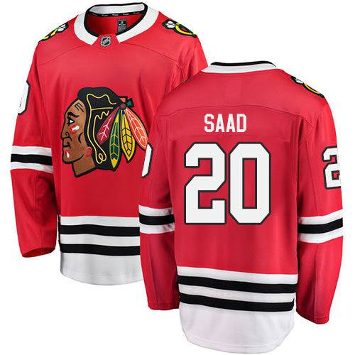 Men's Brandon Saad Chicago Blackhawks Fanatics Branded Red Home Breakaway Jersey - Pro Jersey Sports