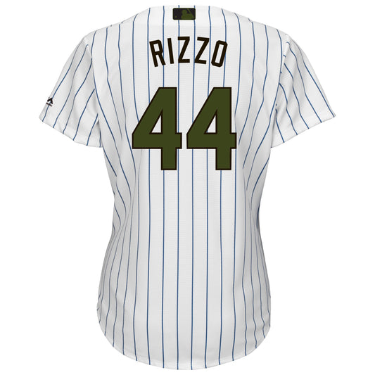 Women's Anthony Rizzo Chicago Cubs Memorial Day Home Cool Base Jersey
