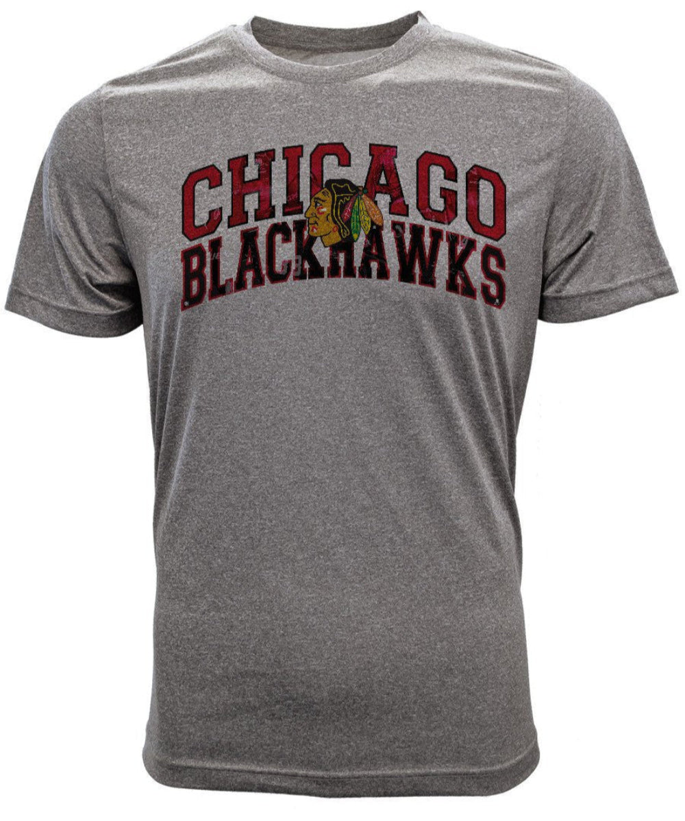 Men's Chicago Blackhawks Performance Arch Tee By Level Wear - Pro Jersey Sports