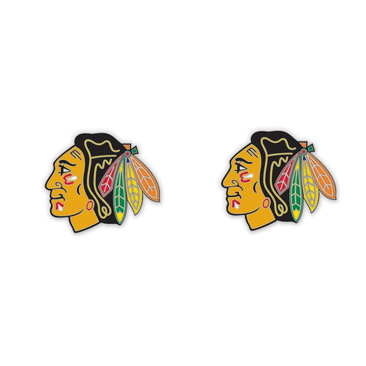Chicago Blackhawks Primary Logo Earrings - Pro Jersey Sports