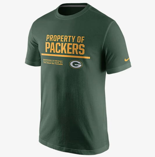 Mens NFL Green Bay Packers Property Of Nike Tee