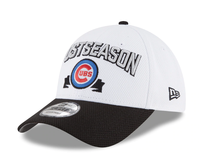Men's Chicago Cubs New Era White 2016 Division Series Winner Locker Room 9FORTY Adjustable Hat - Pro Jersey Sports