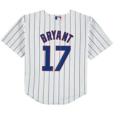 Chicago Cubs Kris Bryant Infant Home Pinstripe Cool Base Player Jersey