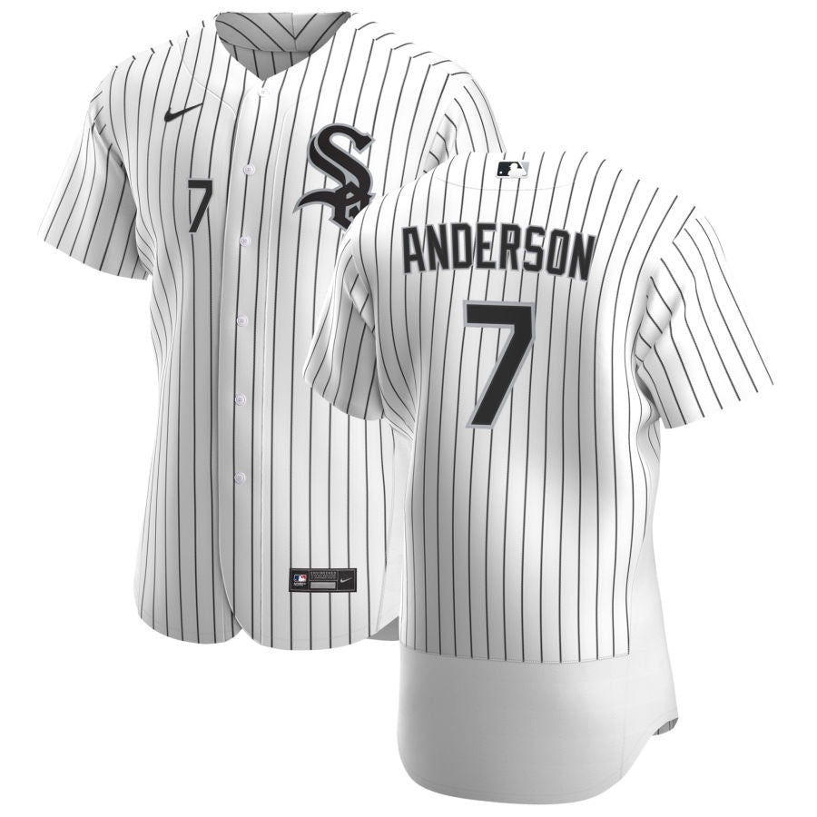 Men's Chicago White Sox Tim Anderson Nike White Home Authentic Player Jersey - Pro Jersey Sports