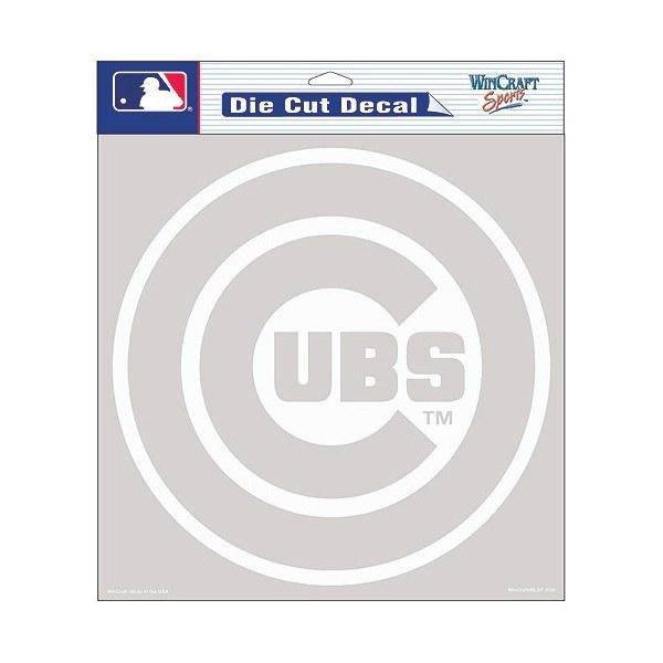 WinCraft Chicago Cubs Clear 8"x8" Die Cut Decal - Pro Jersey Sports
