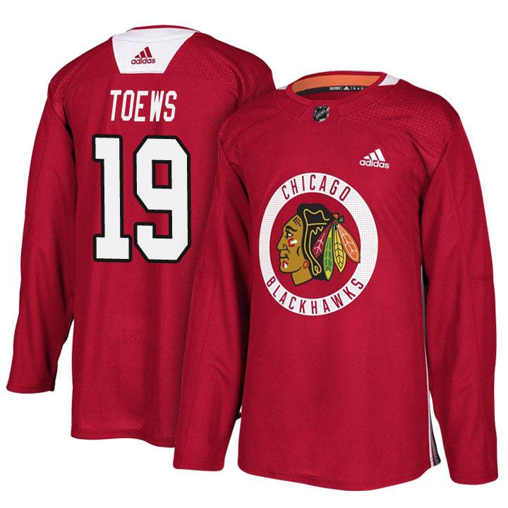 Men's Chicago Blackhawks Jonathan Toews Adidas Red Authentic Practice Jersey - Pro Jersey Sports