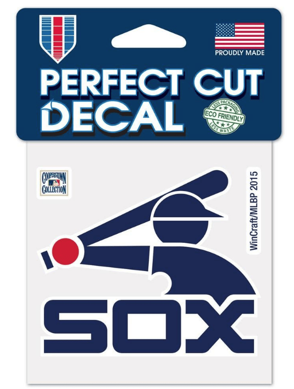 Chicago White Sox Batterman Logo Perfect Cut Color Decal 4" x 4” - Pro Jersey Sports