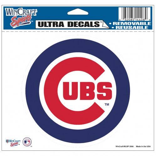 Chicago Cubs 5X6 Bullseye Logo Ultra Decal By Wincraft - Pro Jersey Sports