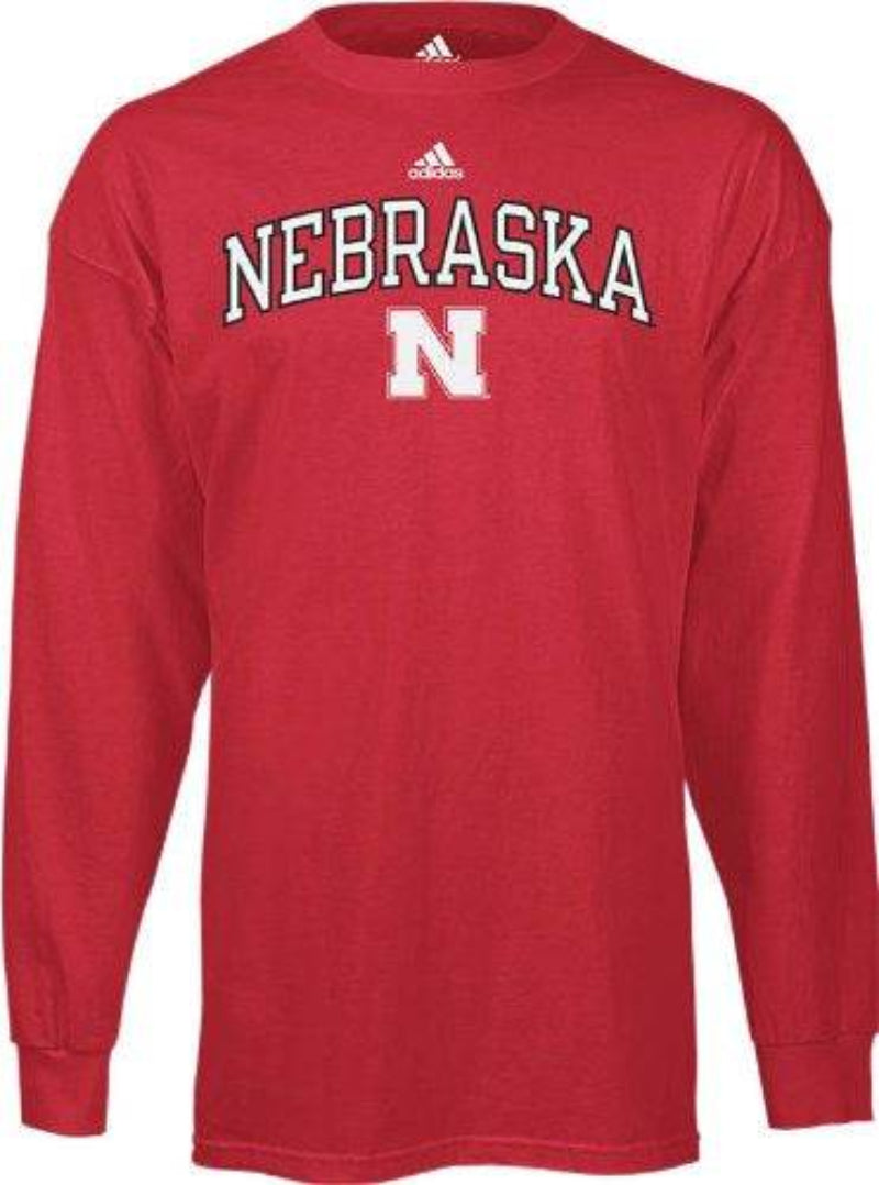Nebraska Corn Huskers Adidas Long Sleeve In Play T-Shirt - Pro Jersey Sports