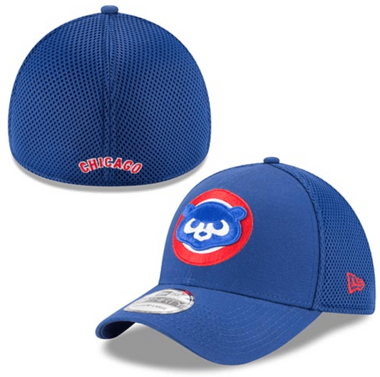 Chicago Cubs Cooperstown Collection Royal Mega Team Neo 39THIRTY Flex Fit Cap By New Era - Pro Jersey Sports