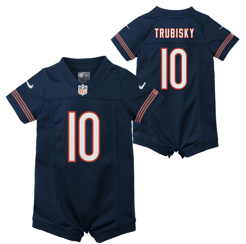 Chicago Bears Mitchell Trubisky Infant Nike Game Replica Creeper Jersey - Pro Jersey Sports