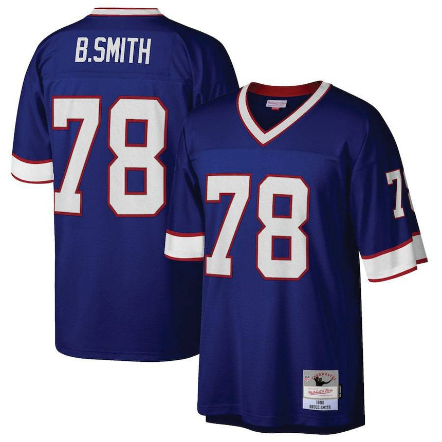 Men's Buffalo Bills Bruce Smith Mitchell & Ness Royal 1990 Legacy Replica Jersey - Pro Jersey Sports