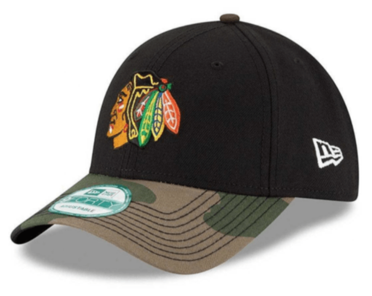 Chicago Blackhawks Camo The League 9Forty Adjustable Hat - Pro Jersey Sports