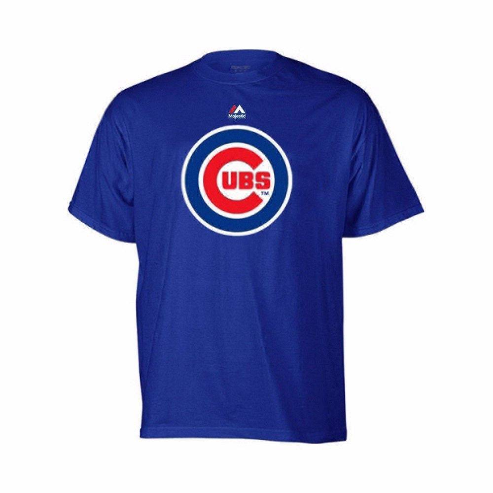 Majestic Chicago Cubs Youth Blue Primary Team Logo T-Shirt - Pro Jersey Sports