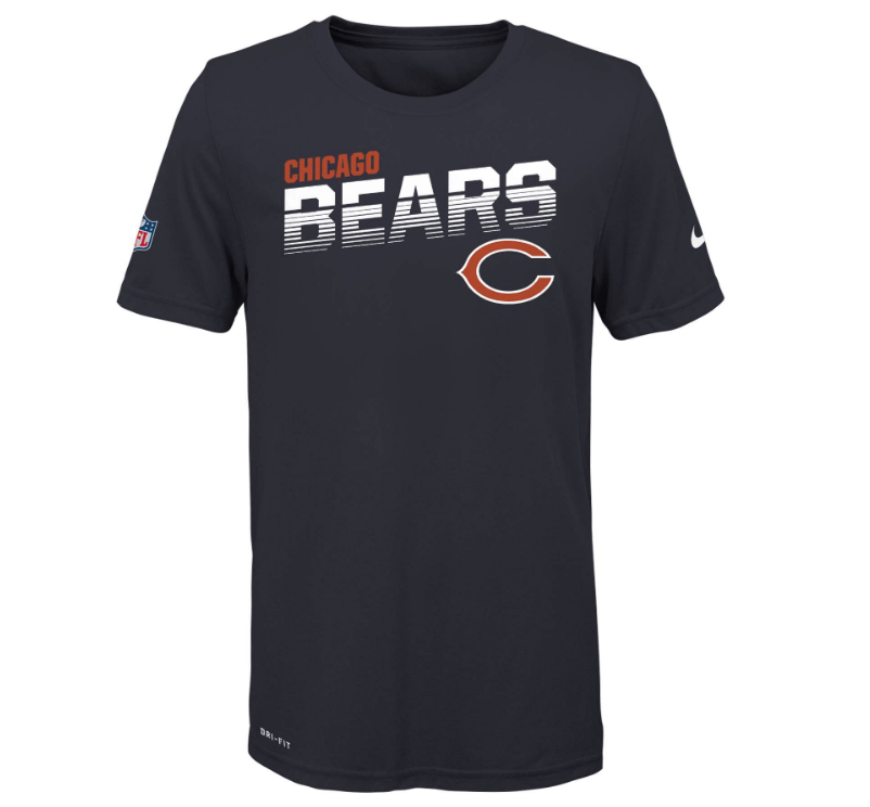 Youth Chicago Bears Nike Dri-Fit Sideline Tee - Pro Jersey Sports