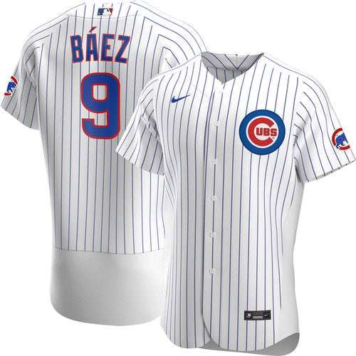 Men's Chicago Cubs Javier Baez Nike White Home Authentic Player Jersey - Pro Jersey Sports