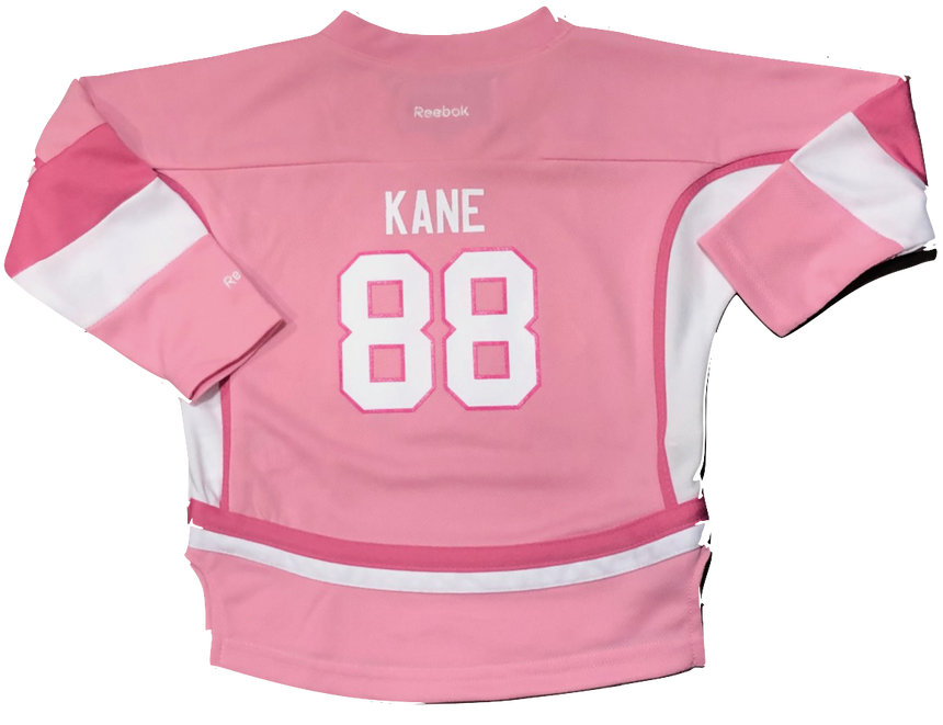 Toddler Chicago Blackhawks Patrick Kane PINK Replica Player Jersey - Pro Jersey Sports