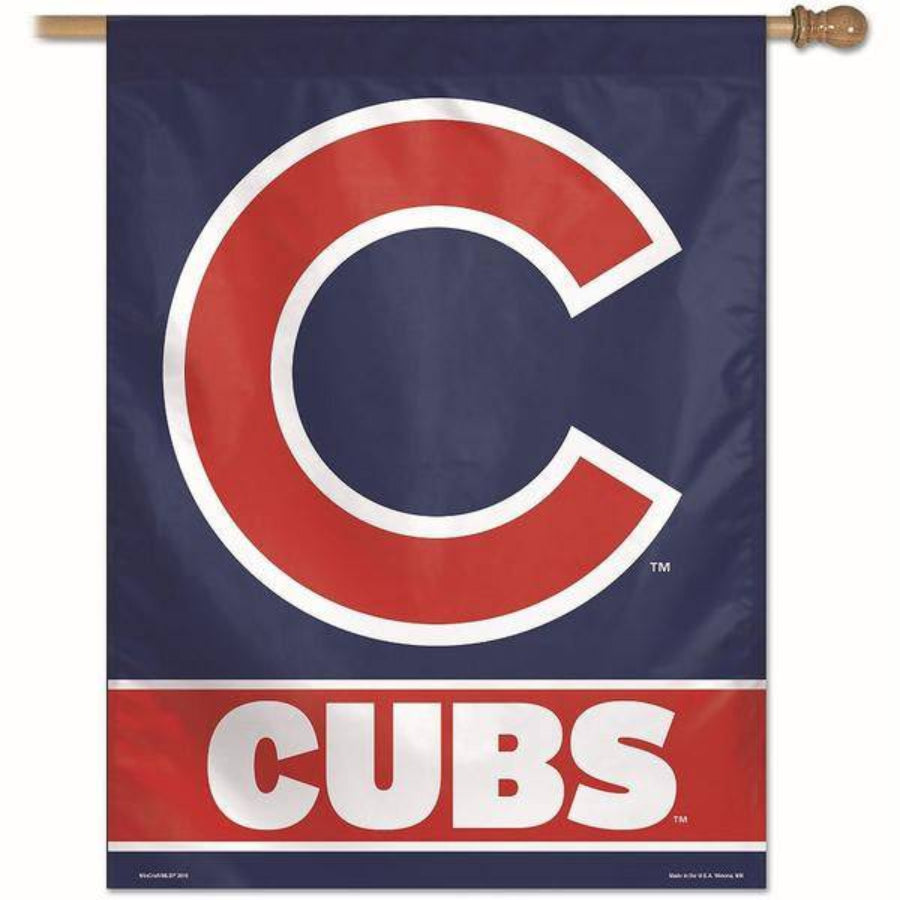 Chicago Cubs "C" Logo 28X40 Vertical Flag By Wincraft - Pro Jersey Sports