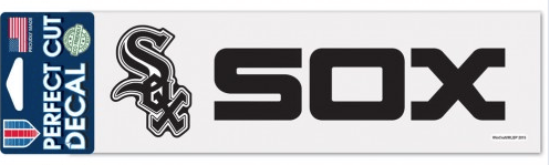 Chicago White Sox 3X10 Perfect Cut Decal Current Logo and Horizontal Logo By Wincraft - Pro Jersey Sports