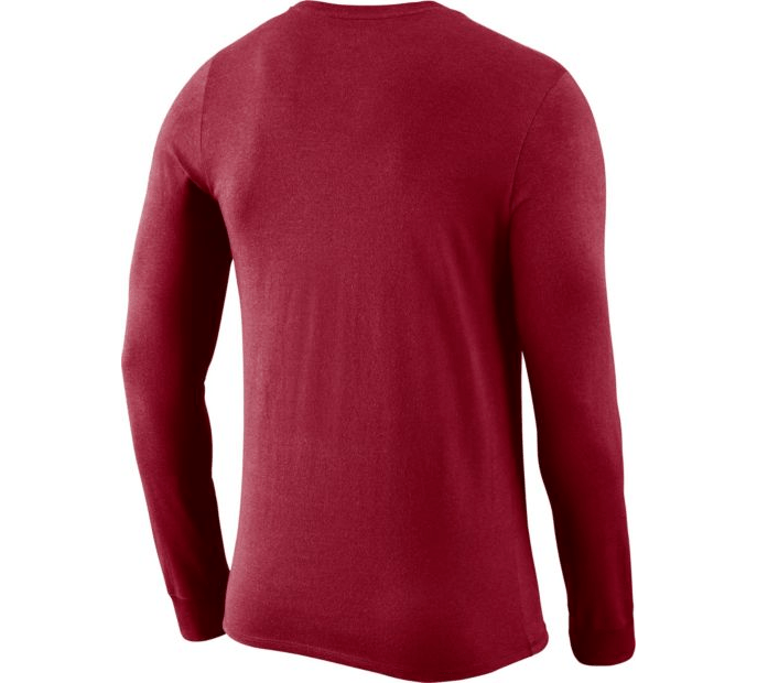 Nike Men's Alabama Crimson Tide Crimson Dri-FIT Logo Long Sleeve Shirt - Pro Jersey Sports