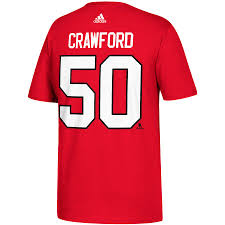 Men's Chicago Blackhawks Corey Crawford Name & Number T-Shirt - Pro Jersey Sports