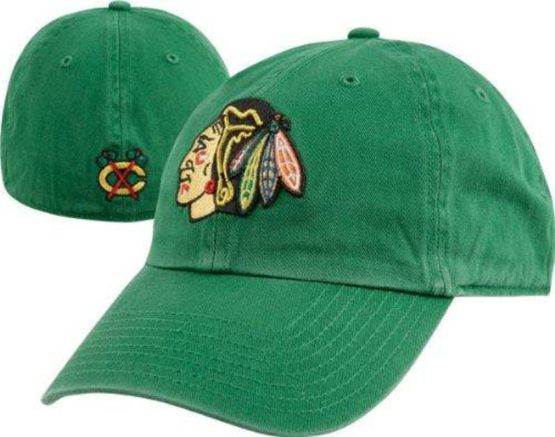 '47 Brand Chicago Blackhawks Kelly Green Slouch Fitted Hat - Pro Jersey Sports