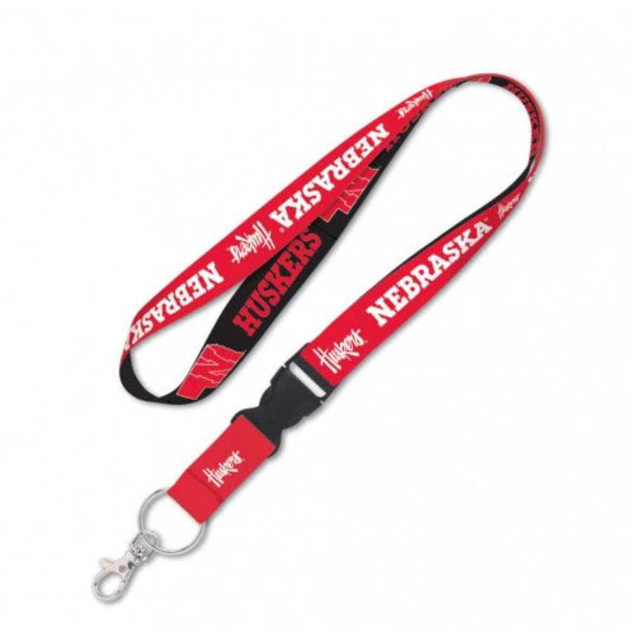 Nebraska Huskers Double Sided Lanyard With Detachable Buckle By Wincraft - Pro Jersey Sports