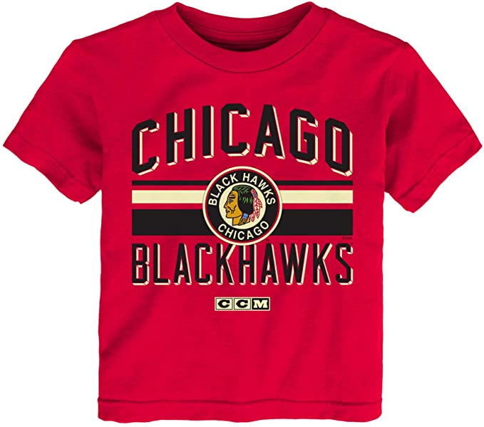 Chicago Blackhawks Child CCM Classic Logo Bar Tee - Pro Jersey Sports