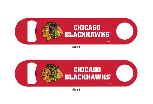 Chicago Blackhawks 7" Stainless Steel Bottle Opener - Pro Jersey Sports