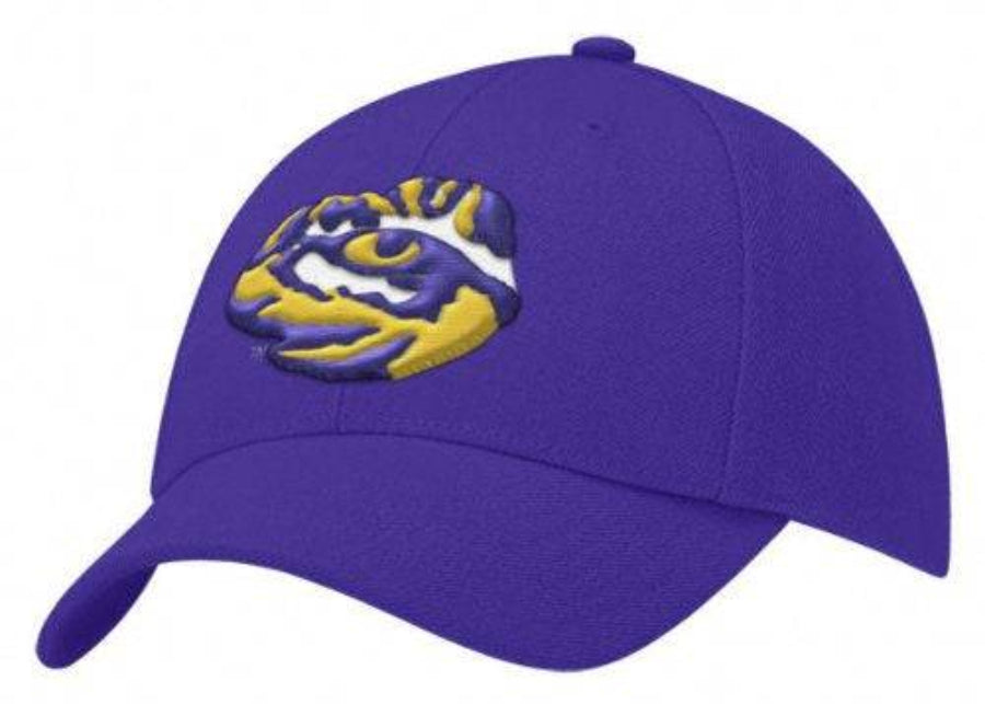 NCAA LSU Tigers Adult Purple Swoosh Flex Hat By Nike - Pro Jersey Sports