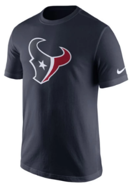 Youth Houston Texans Navy Essential Logo Tee By Nike - Pro Jersey Sports