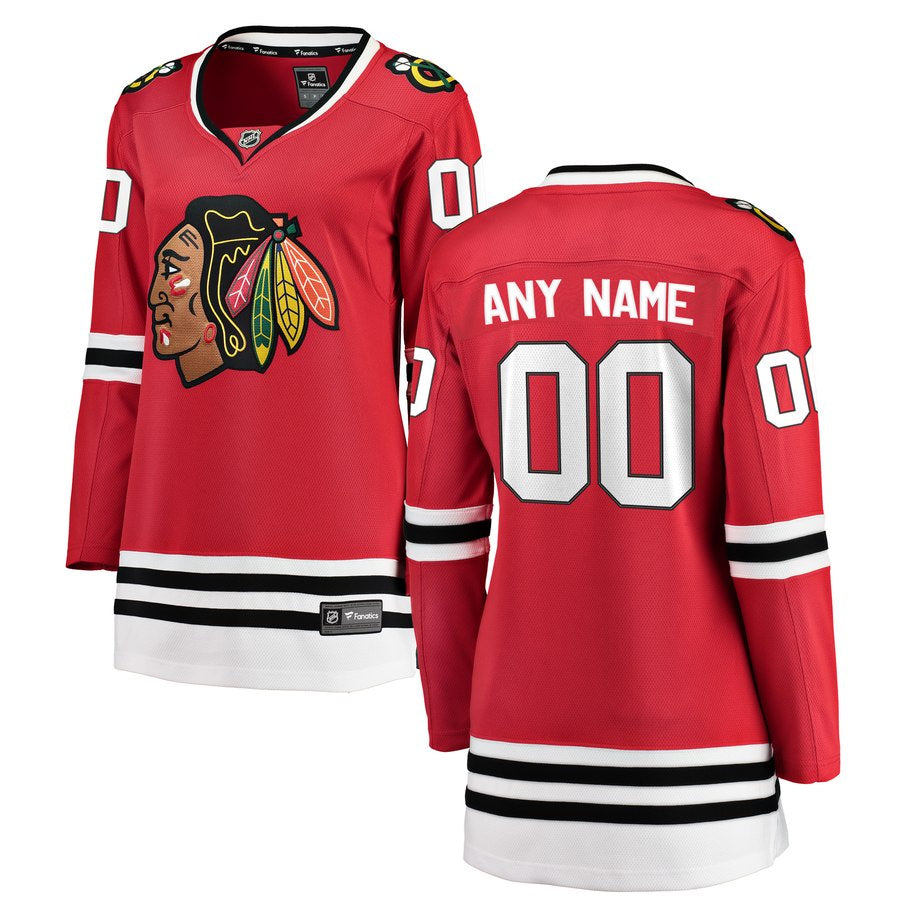 Women's Replica NHL Chicago Blackhawks Lettering - Pro Jersey Sports