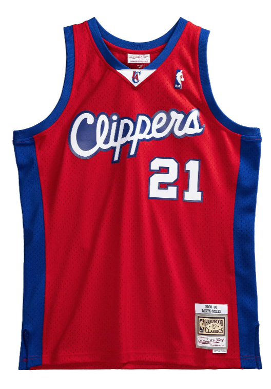 Men’s Darius Miles Los Angeles Clippers 2000-2001 Red Swingman Replica Jersey By Mitchell & Ness - Pro Jersey Sports