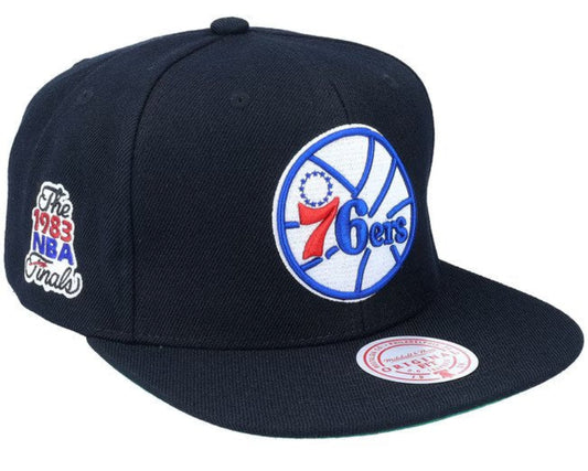 Philadelphia 76ers Mitchell & Ness Top Spot NBA 1983 Finals Snapback Hat - Pro Jersey Sports
