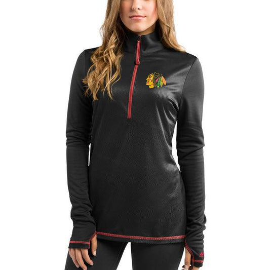 Women's Chicago Blackhawks Back Checking Track Jacket - Pro Jersey Sports