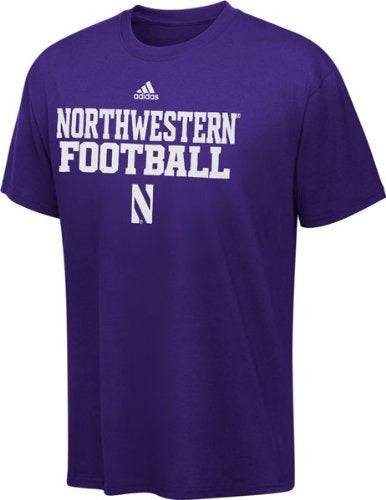 Northwestern Wildcats adidas Purple Official Football Practice T-shirt - Pro Jersey Sports