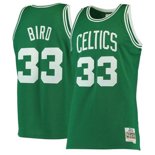 Men's Boston Celtics Larry Bird Mitchell & Ness Kelly Green 1985-86 Hardwood Classics Swingman Jersey - Pro Jersey Sports