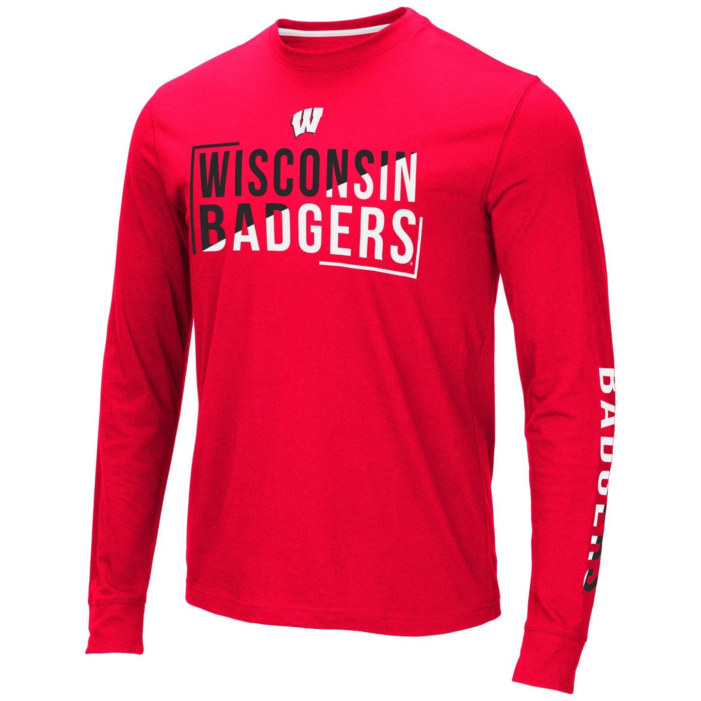 Mens Wisconsin Badgers Lutz Long Sleeve Tee - Pro Jersey Sports