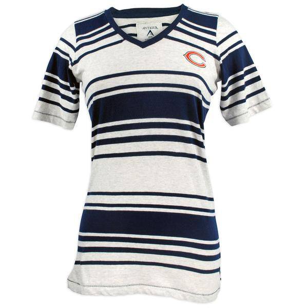 Womens Chicago Bears Rookie Stripped T-Shirt - Pro Jersey Sports