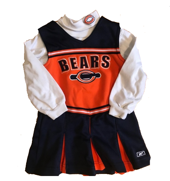 Youth Girls Reebok Chicago Bears 2 Piece Cheerleader Outfit - Pro Jersey Sports