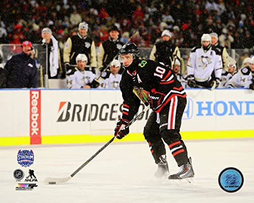 Patrick Sharp Chicago Blackhawks 2014 NHL Stadium Series Action Photo (Size: 8X10) - Pro Jersey Sports