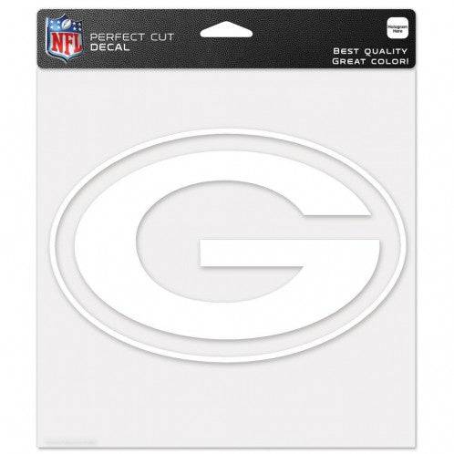 Green Bay Packers Perfect Cut Decal Clear 8" x 8" - Pro Jersey Sports