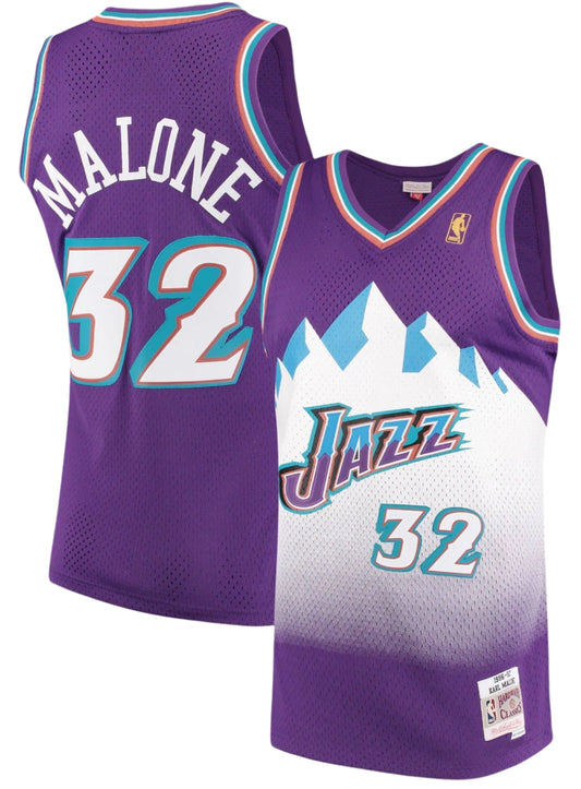 Men's Karl Malone Utah Jazz Mitchell & Ness 1996-97 Hardwood Classics Swingman Jersey - Pro Jersey Sports