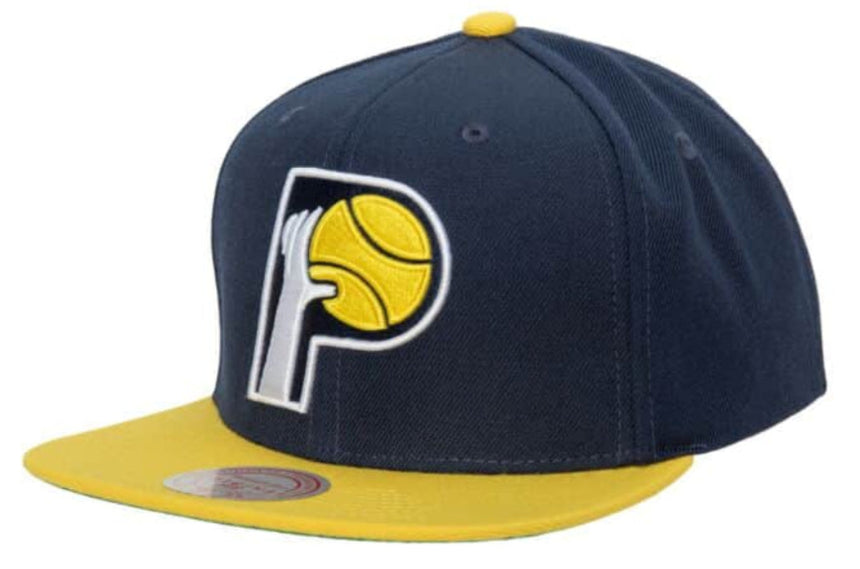 Mens NBA Indiana Pacers 2-Tone HWC 2.0 Snapback Hat By Mitchell And Ness - Pro Jersey Sports
