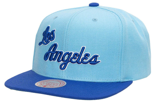 Mens NBA Los Angeles Lakers Blue 2-Tone 2.0 Snapback Hat By Mitchell And Ness - Pro Jersey Sports